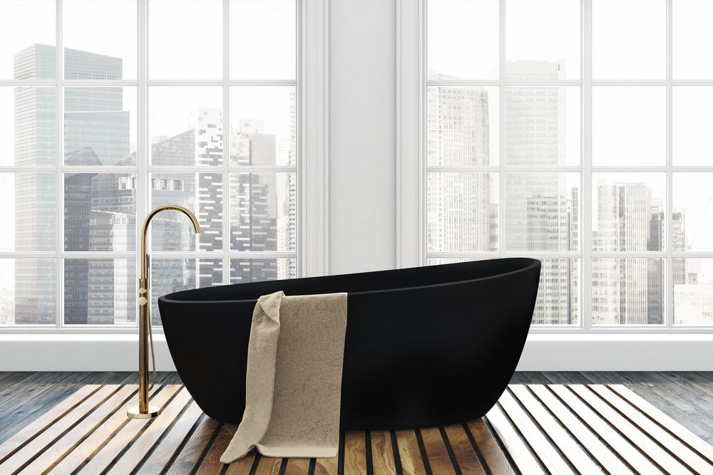 Sleek matte black round vessel sink for stylish bathrooms