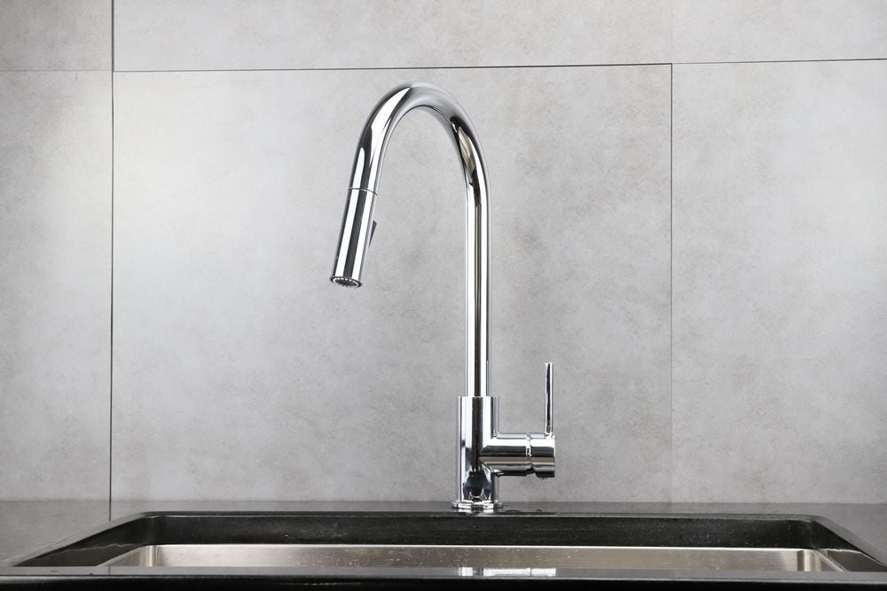 Effortless Style: Chrome Pull Out Kitchen Faucet with Dual Spray - Upgrade Your Culinary Haven.